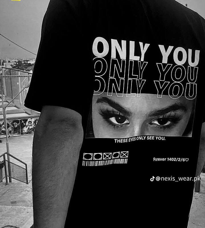 Customize eyes T-Shirt Fabric cotton